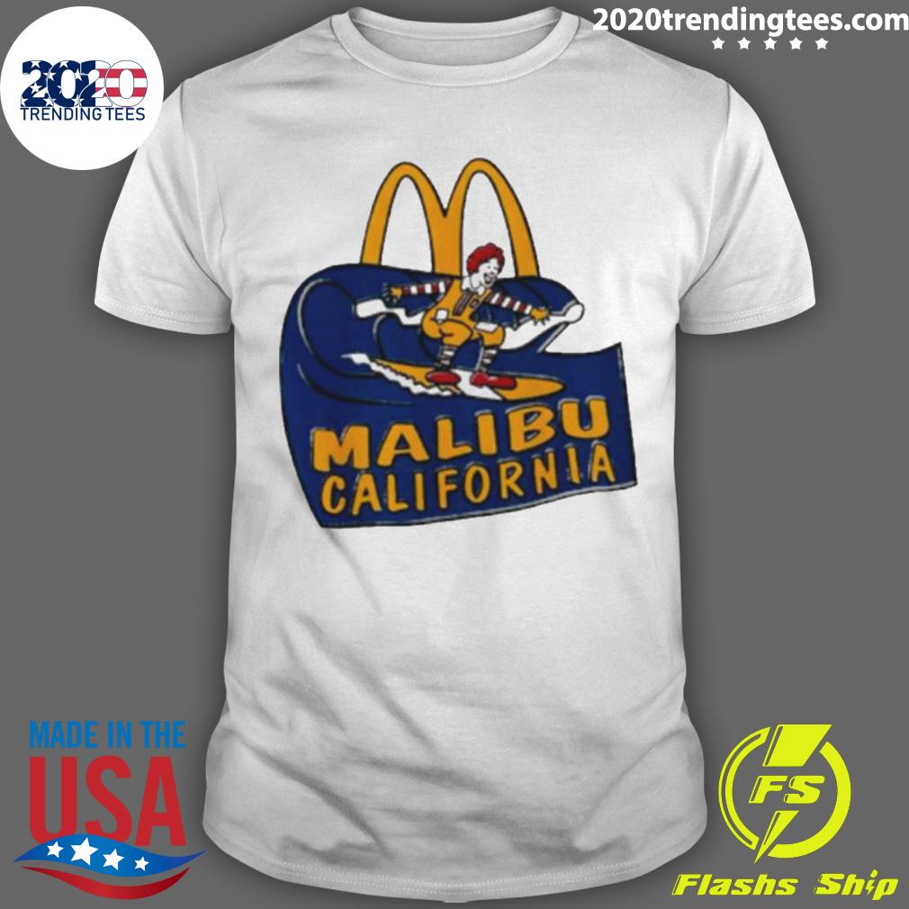 Official mcDonald's Malibu California - Adult & Kids T-Shirts, Sweatshirts & Hoodies apparel design preview 1