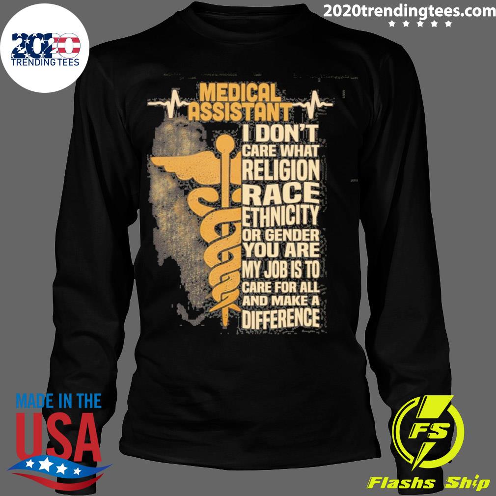 Official medical assistant i don't care what religion - Adult & Kids T-Shirts, Sweatshirts & Hoodies apparel design preview 4