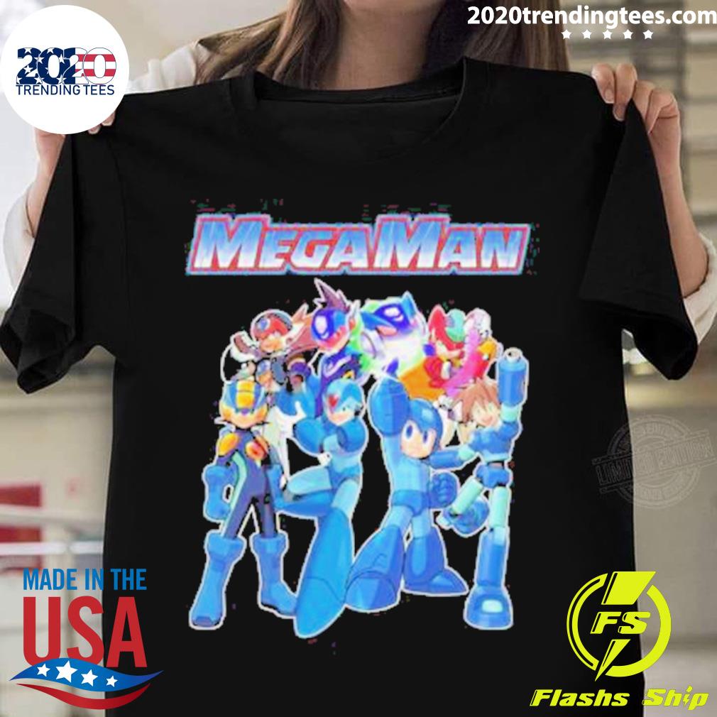 Official mega Man Characters 2023 - Adult & Kids T-Shirts, Sweatshirts & Hoodies apparel design preview 1