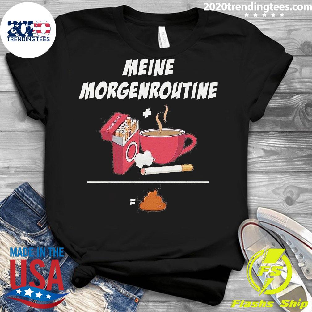 Official Meine Morgenroutine - Adult & Kids T-Shirts, Sweatshirts & Hoodies apparel design preview 3