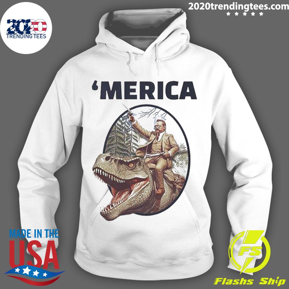 Official merica Rex - Adult & Kids T-Shirts, Sweatshirts & Hoodies apparel design preview 2
