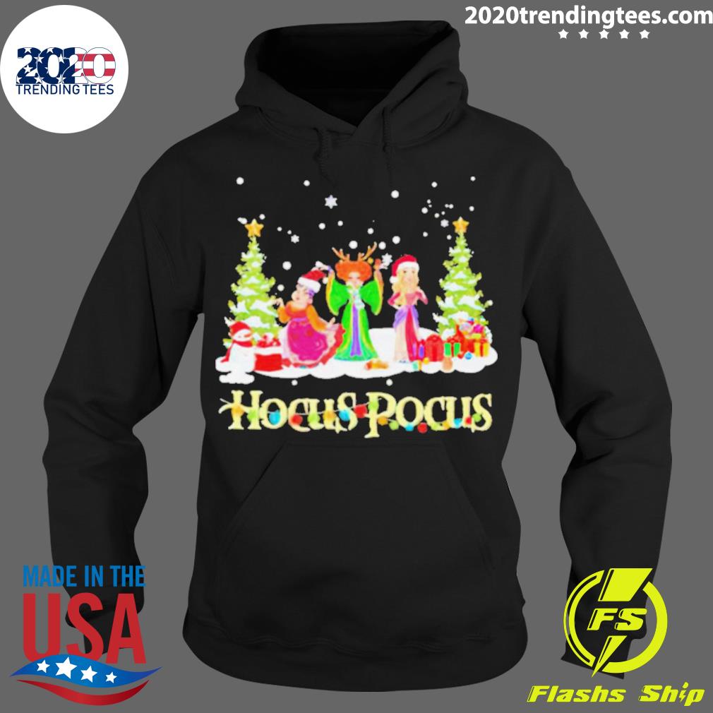 Official merry Christmas Hocus Pocus Light Snow - Adult & Kids T-Shirts, Sweatshirts & Hoodies apparel design preview 2