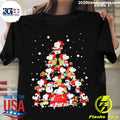 Official merry Christmas Snoopy Pine Tree Snow - Adult & Kids T-Shirts, Sweatshirts & Hoodies apparel design preview 1
