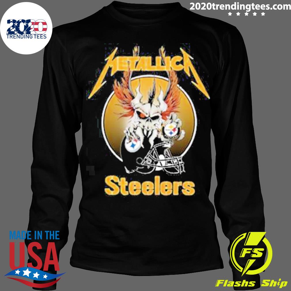Official metallica Pittsburgh Steelers - Adult & Kids T-Shirts, Sweatshirts & Hoodies apparel design preview 4