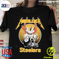 Official metallica Pittsburgh Steelers - Adult & Kids T-Shirts, Sweatshirts & Hoodies apparel design preview 1