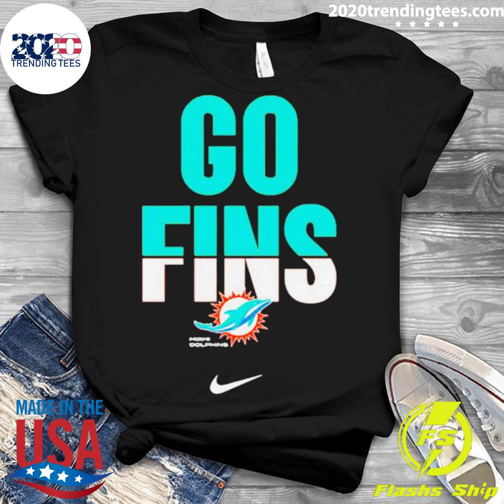 Official miami Dolphins Go Fins - Adult & Kids T-Shirts, Sweatshirts & Hoodies apparel design preview 3