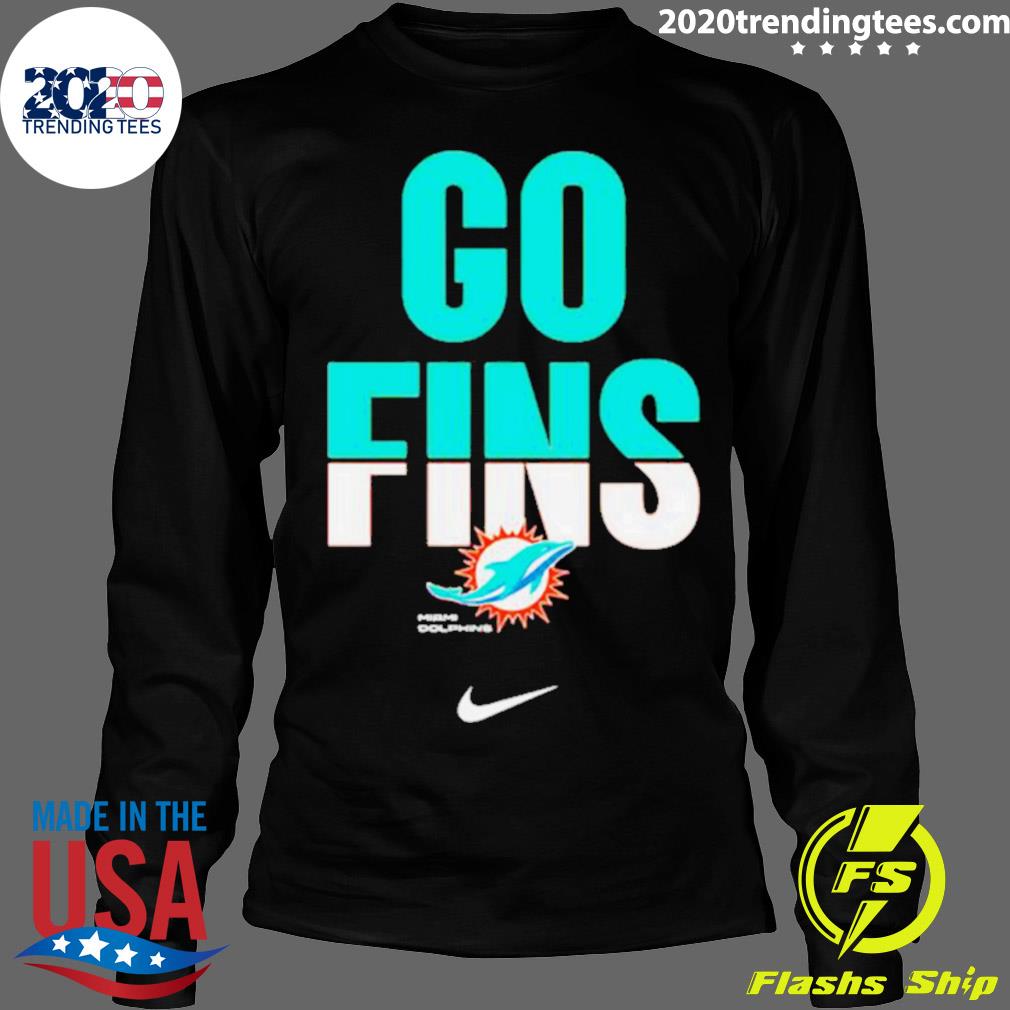 Official miami Dolphins Go Fins - Adult & Kids T-Shirts, Sweatshirts & Hoodies apparel design preview 4