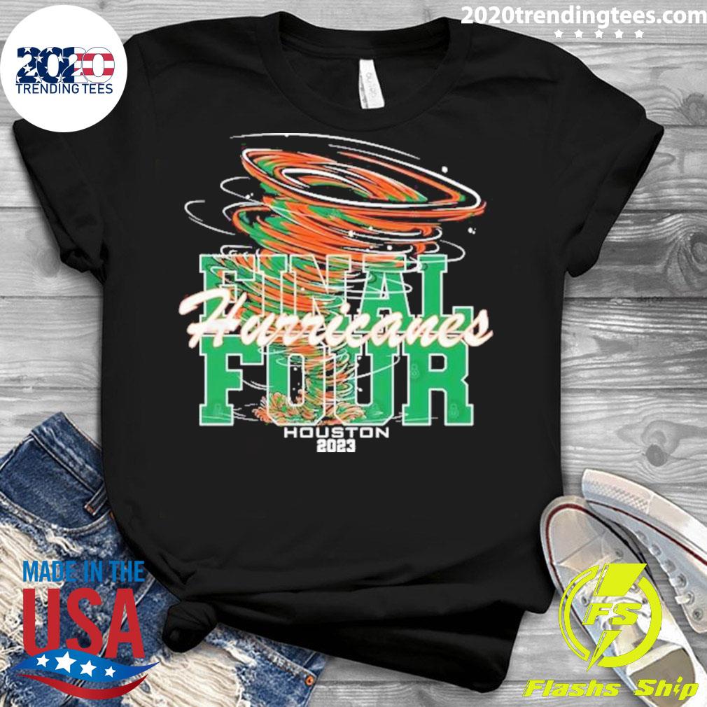 Official miami Hurricanes Final Four Houston 2023 - Adult & Kids T-Shirts, Sweatshirts & Hoodies apparel design preview 3