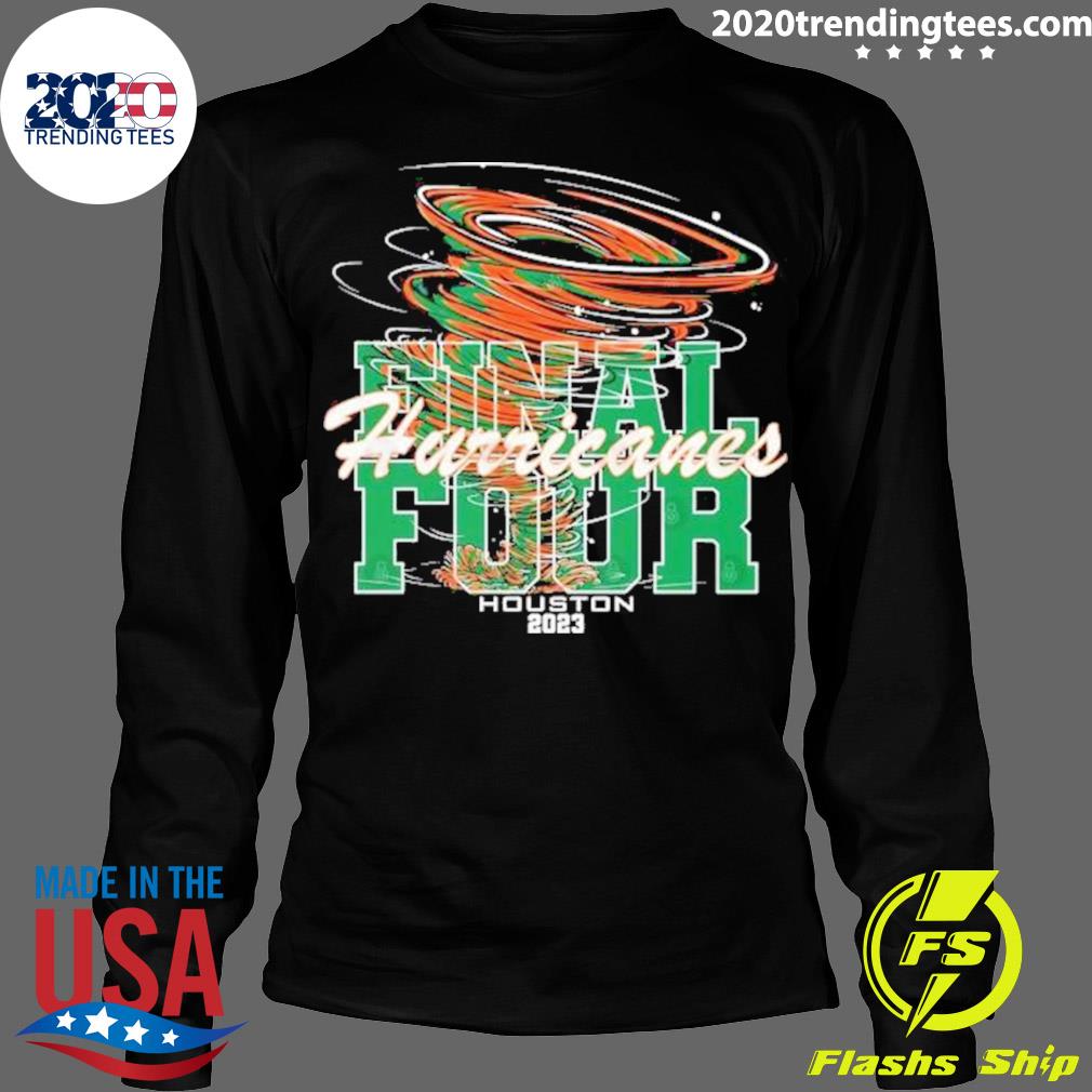Official miami Hurricanes Final Four Houston 2023 - Adult & Kids T-Shirts, Sweatshirts & Hoodies apparel design preview 4