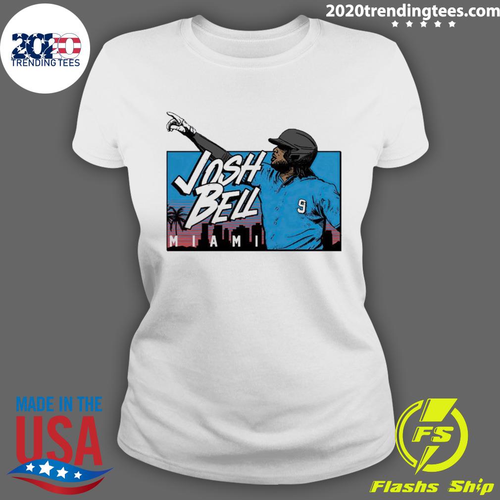 Official miami Josh Bell Pointing - Adult & Kids T-Shirts, Sweatshirts & Hoodies apparel design preview 3