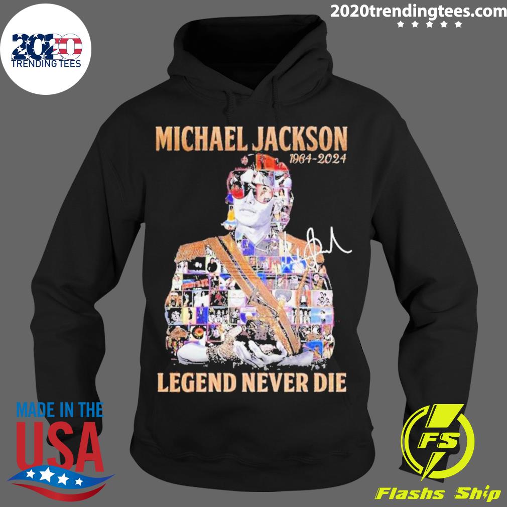 Official michael Jackson 1964-2024 Legend Never Die - Adult & Kids T-Shirts, Sweatshirts & Hoodies apparel design preview 2