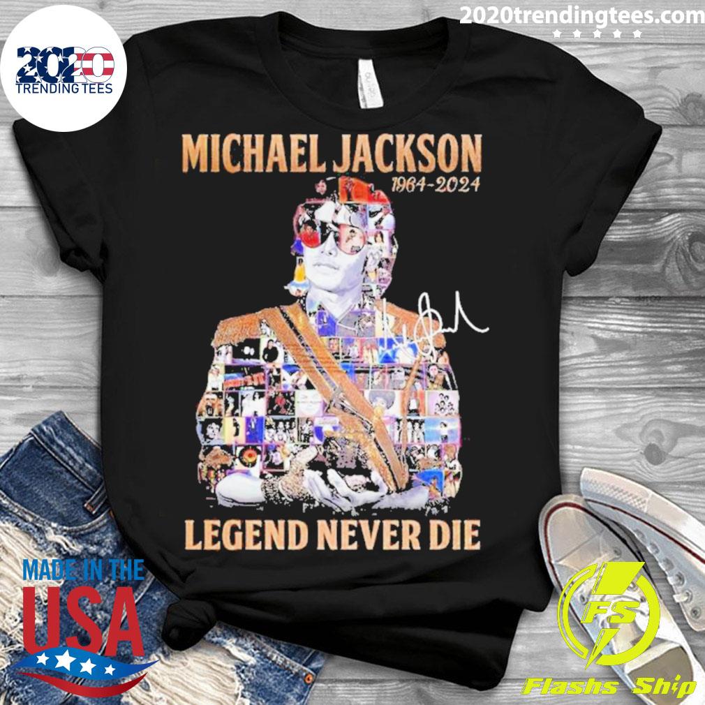 Official michael Jackson 1964-2024 Legend Never Die - Adult & Kids T-Shirts, Sweatshirts & Hoodies apparel design preview 3