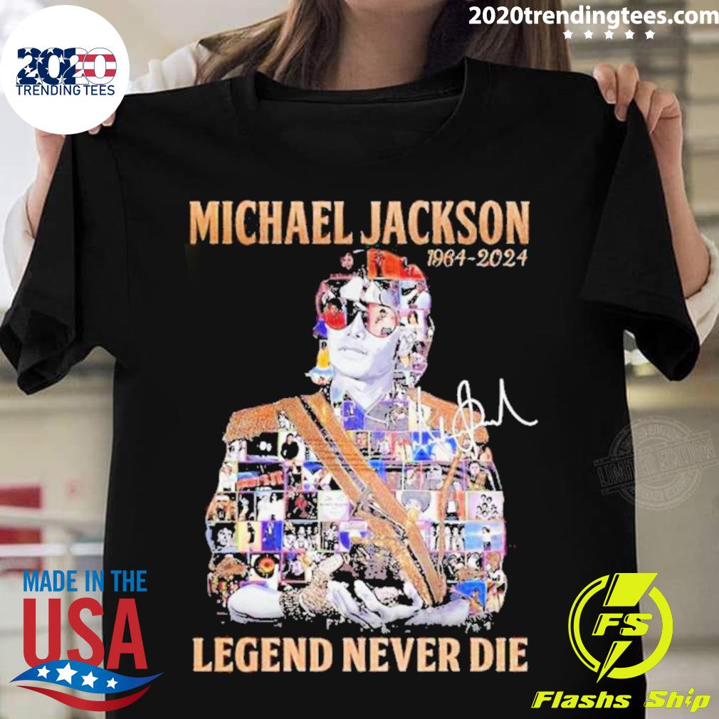 Official michael Jackson 1964-2024 Legend Never Die - Adult & Kids T-Shirts, Sweatshirts & Hoodies apparel design preview 1