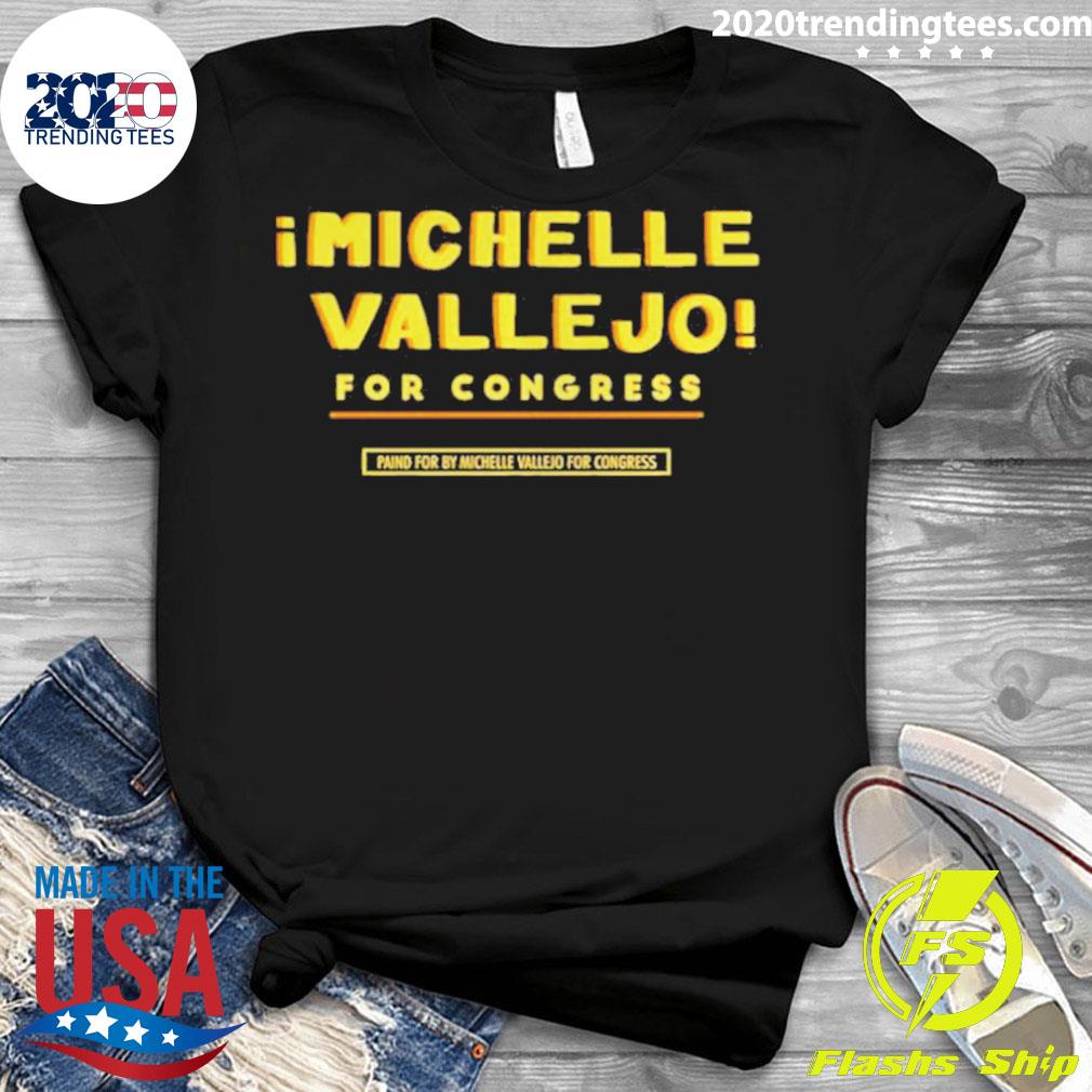 Official michelle Vallejo For Congress - Adult & Kids T-Shirts, Sweatshirts & Hoodies apparel design preview 3