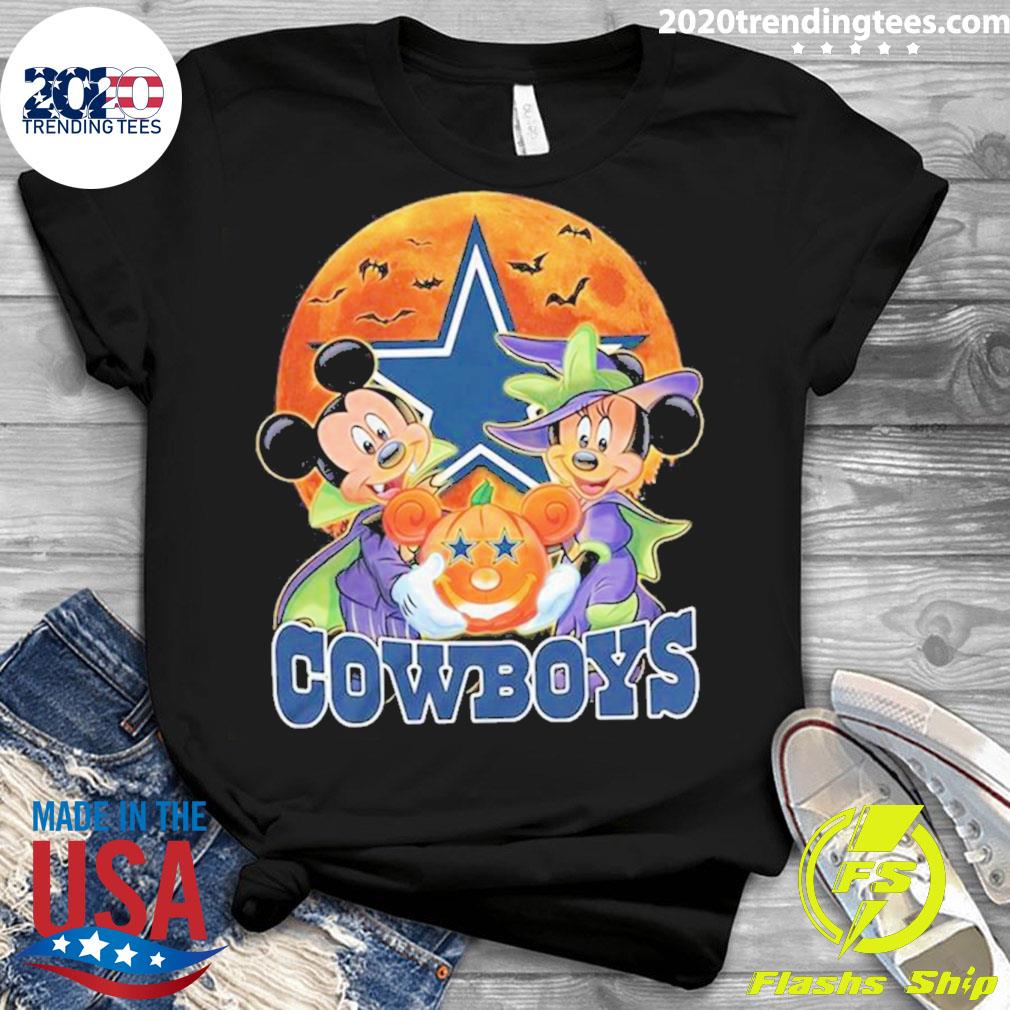 Official mickey Mouse And Minnie Dallas Cowboys - Adult & Kids T-Shirts, Sweatshirts & Hoodies apparel design preview 3