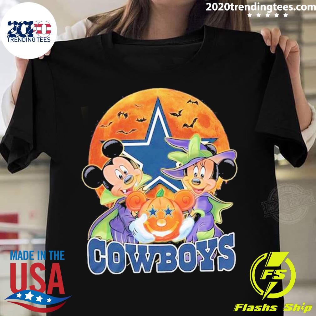 Official mickey Mouse And Minnie Dallas Cowboys - Adult & Kids T-Shirts, Sweatshirts & Hoodies apparel design preview 1