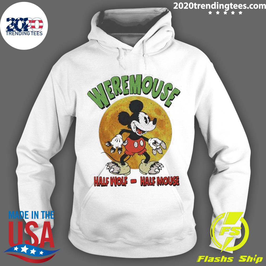 Official mickey Mouse Weremouse Half Wolf Halloween - Adult & Kids T-Shirts, Sweatshirts & Hoodies apparel design preview 2