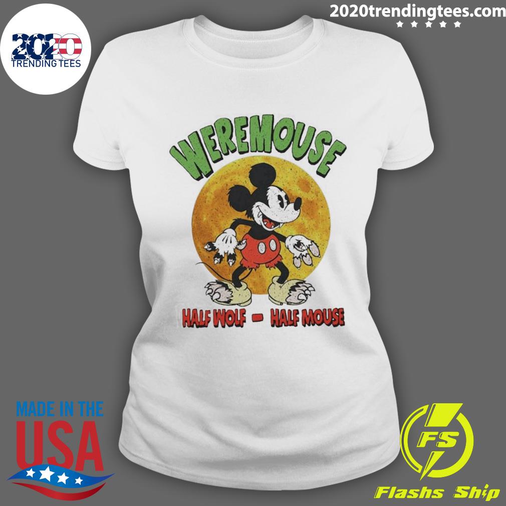 Official mickey Mouse Weremouse Half Wolf Halloween - Adult & Kids T-Shirts, Sweatshirts & Hoodies apparel design preview 3