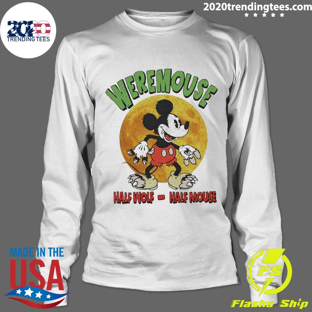 Official mickey Mouse Weremouse Half Wolf Halloween - Adult & Kids T-Shirts, Sweatshirts & Hoodies apparel design preview 4