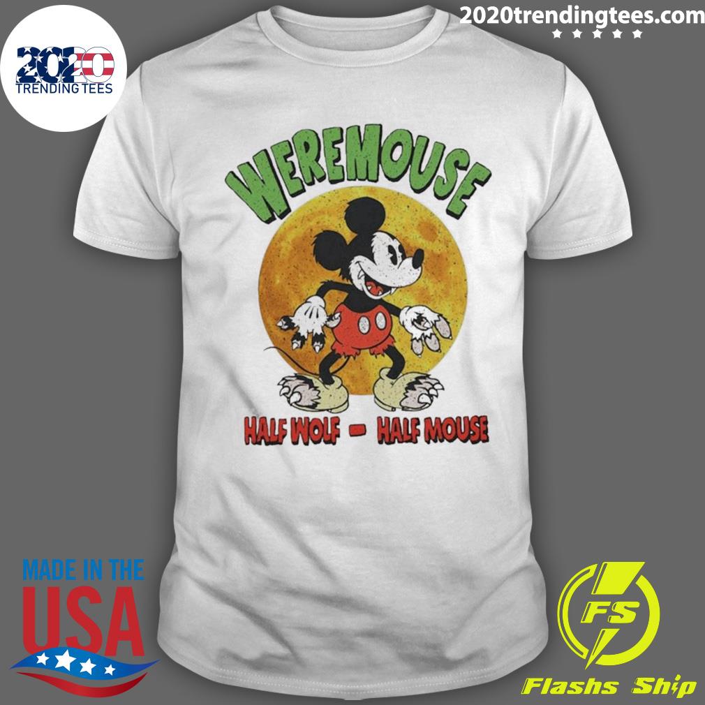 Official mickey Mouse Weremouse Half Wolf Halloween - Adult & Kids T-Shirts, Sweatshirts & Hoodies apparel design preview 1
