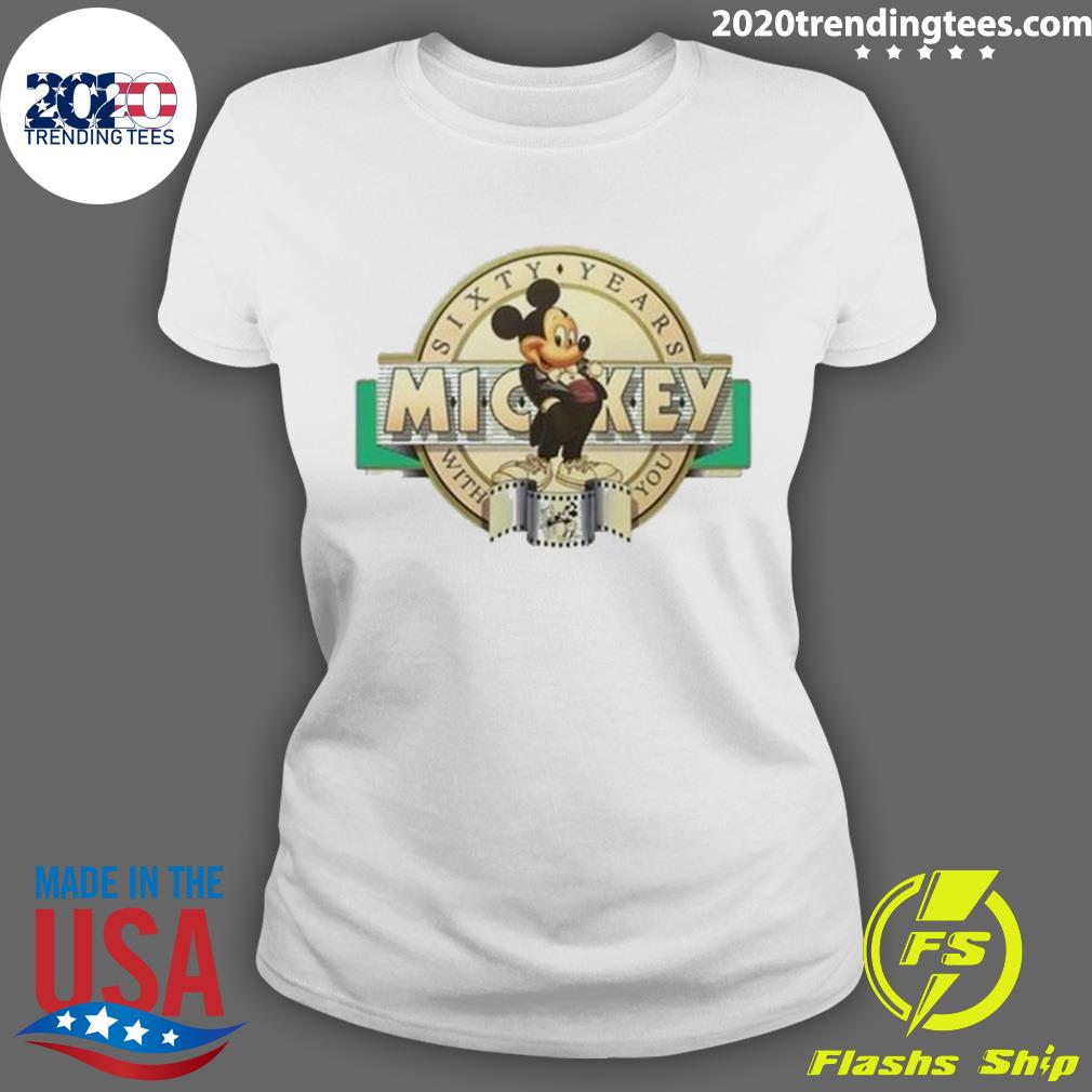 Official mickey Sixty Years With You - Adult & Kids T-Shirts, Sweatshirts & Hoodies apparel design preview 3