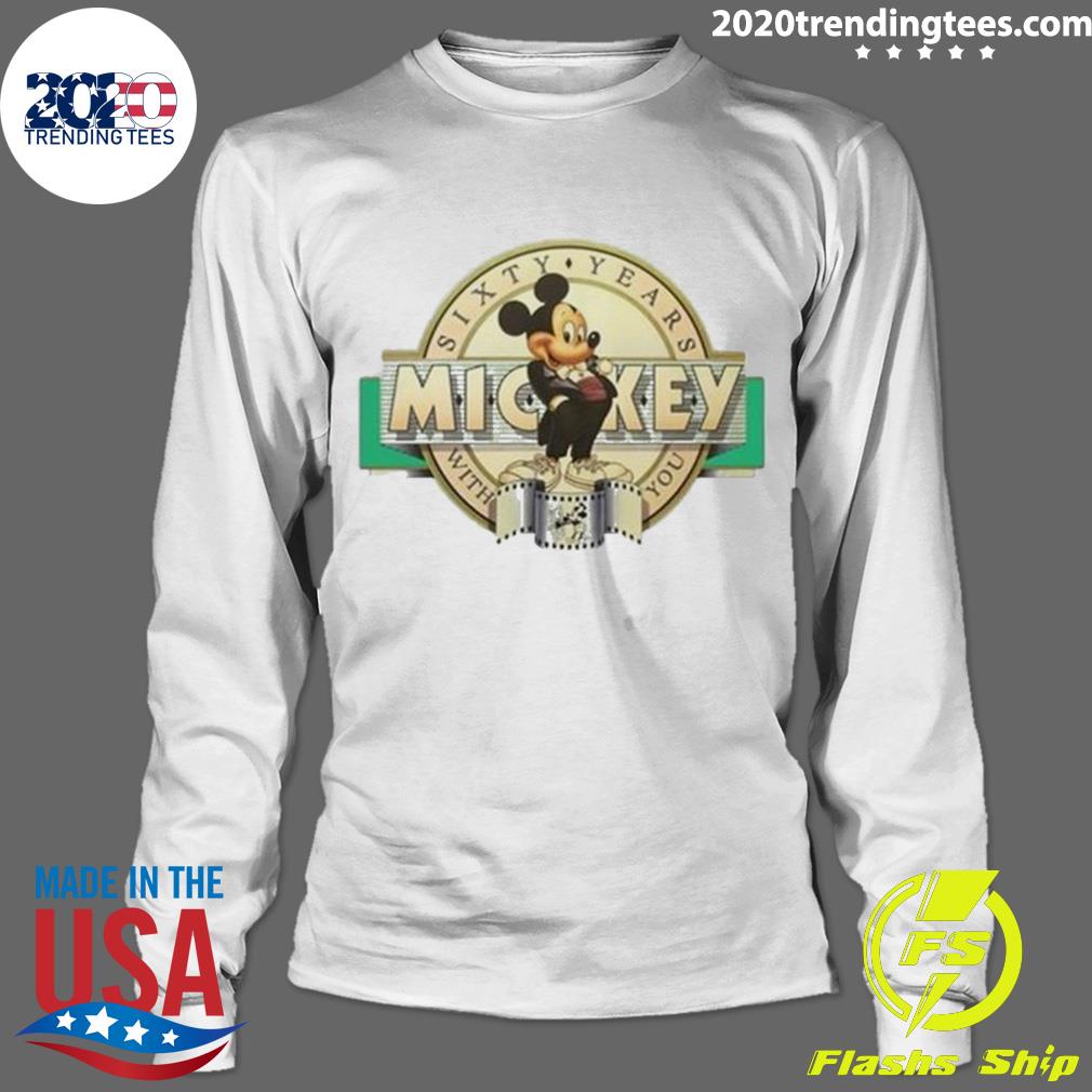 Official mickey Sixty Years With You - Adult & Kids T-Shirts, Sweatshirts & Hoodies apparel design preview 4