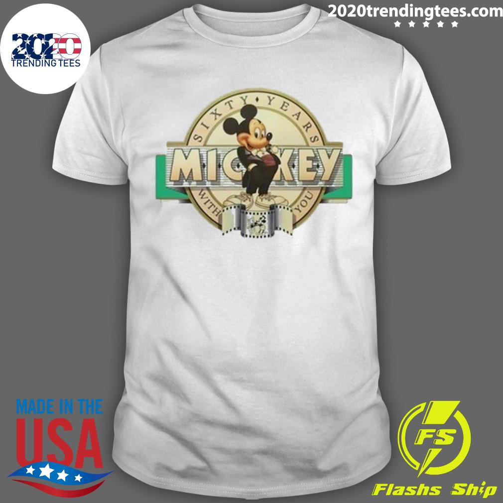 Official mickey Sixty Years With You - Adult & Kids T-Shirts, Sweatshirts & Hoodies apparel design preview 1