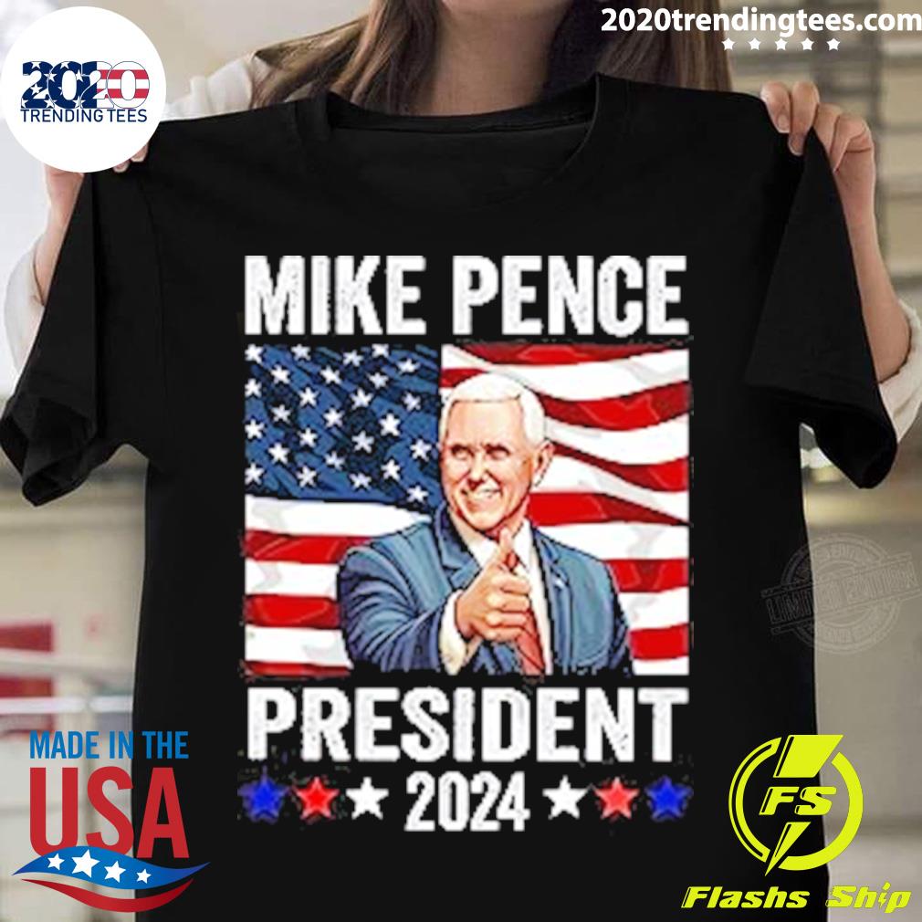 Official mike Pence 2024 American Presidential - Adult & Kids T-Shirts, Sweatshirts & Hoodies apparel design preview 1