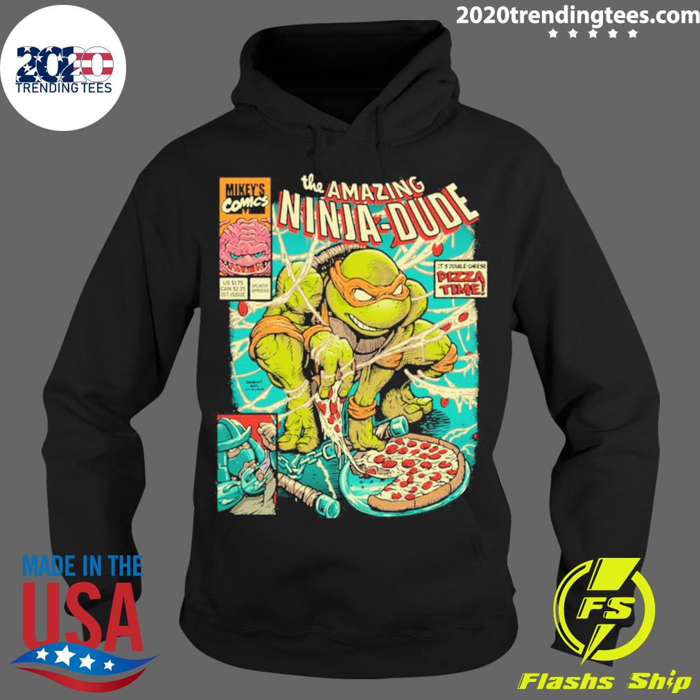 Official mikey Pizza Boy Teenage Mutant Ninja Turtles - Adult & Kids T-Shirts, Sweatshirts & Hoodies apparel design preview 2