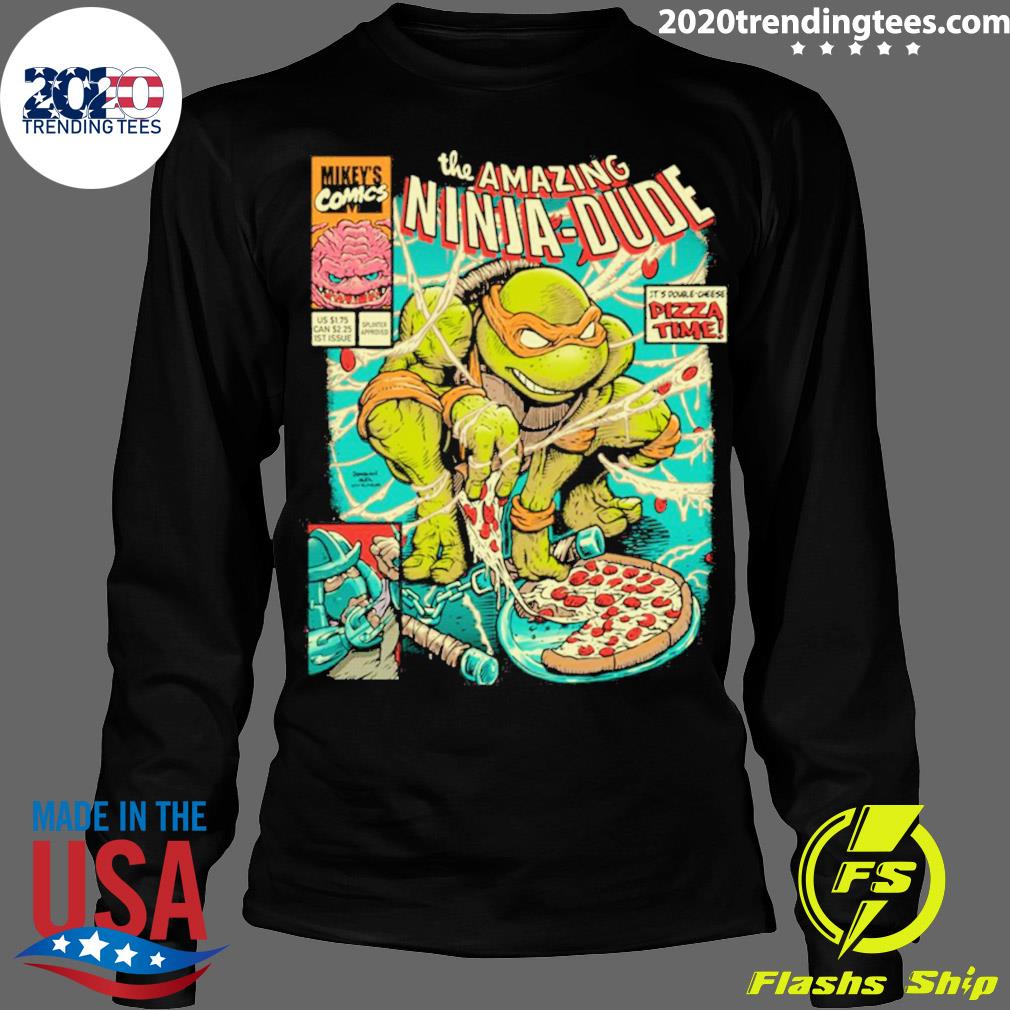 Official mikey Pizza Boy Teenage Mutant Ninja Turtles - Adult & Kids T-Shirts, Sweatshirts & Hoodies apparel design preview 4