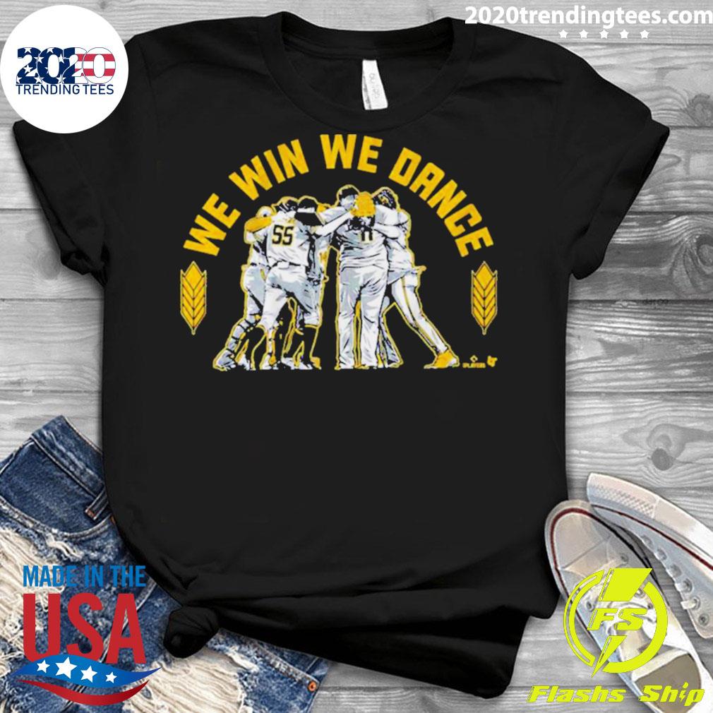 Official milwaukee Baseball We Win Dance - Adult & Kids T-Shirts, Sweatshirts & Hoodies apparel design preview 3