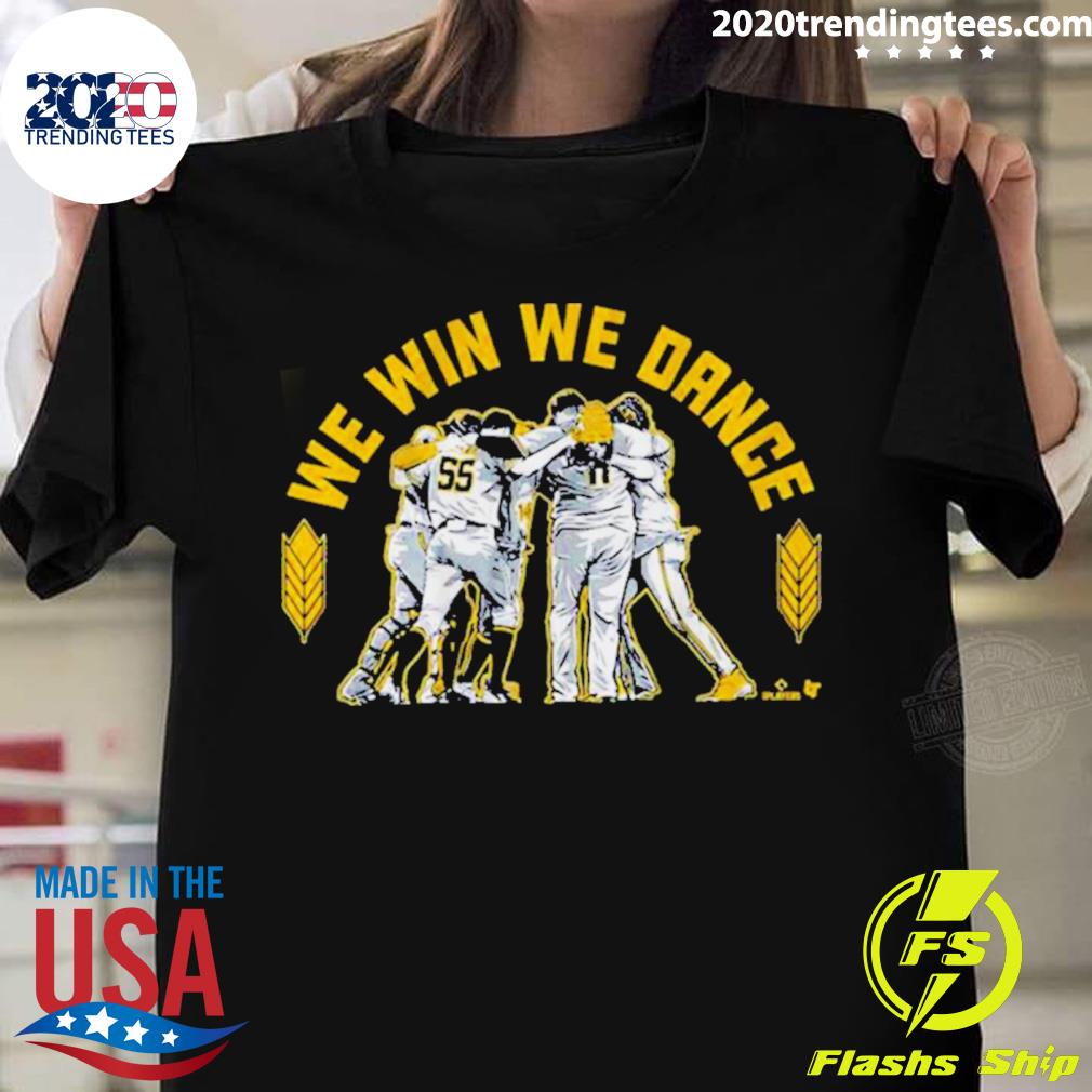 Official milwaukee Baseball We Win Dance - Adult & Kids T-Shirts, Sweatshirts & Hoodies apparel design preview 1