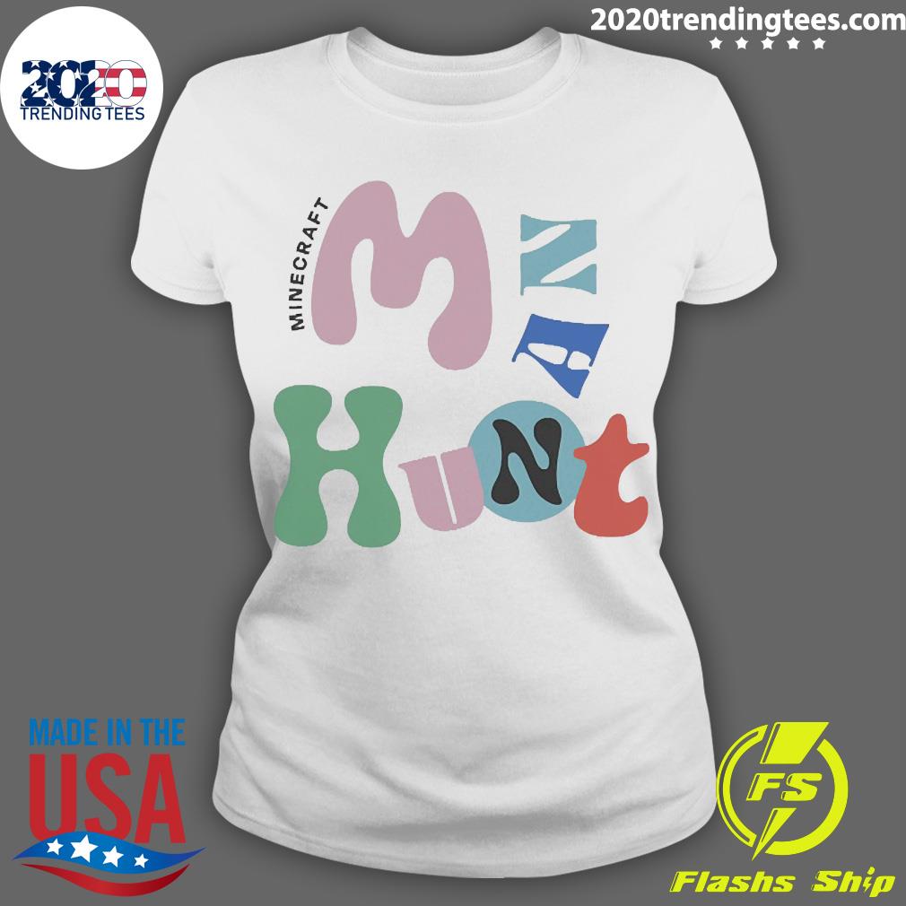 Official Minecraft Manhunt - Adult & Kids T-Shirts, Sweatshirts & Hoodies apparel design preview 3