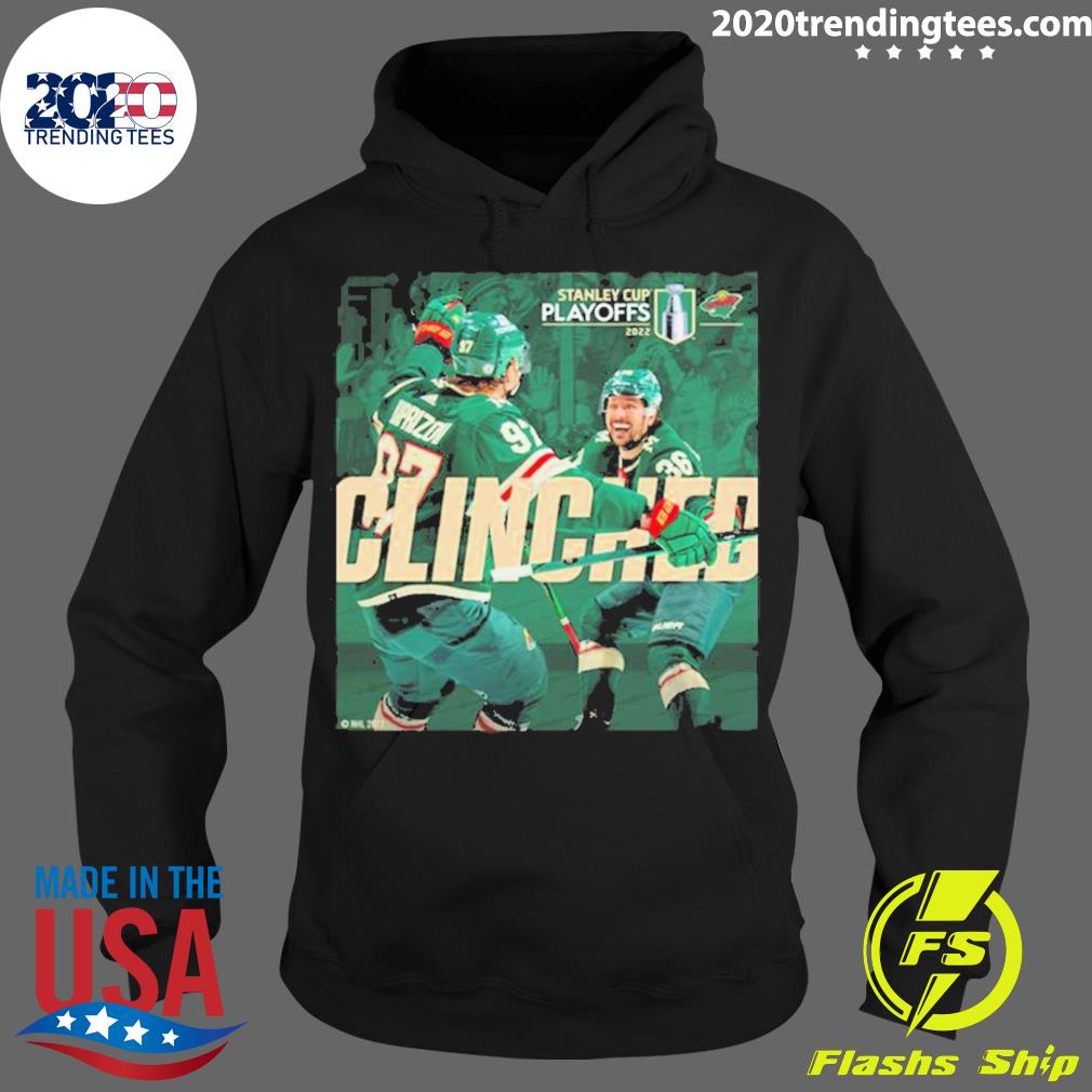 Official minnesota Wild Clinched Stanley Cup Playoffs - Adult & Kids T-Shirts, Sweatshirts & Hoodies apparel design preview 2