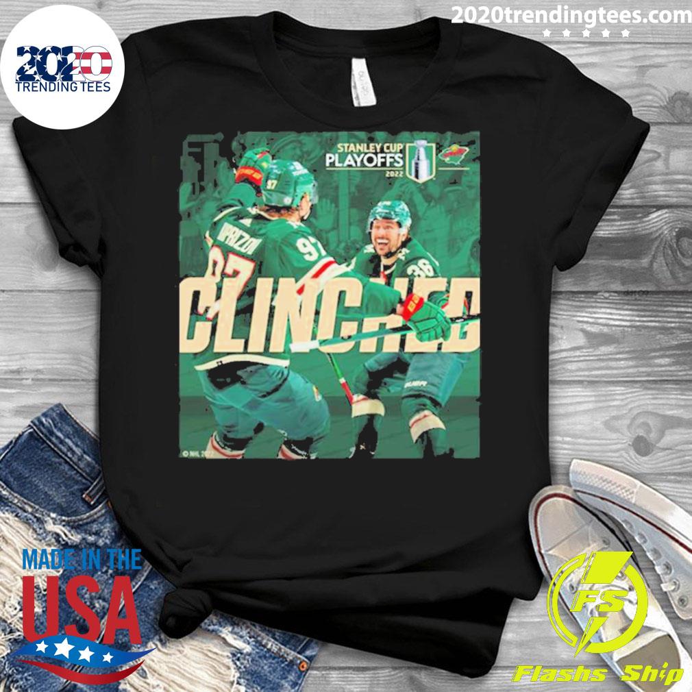 Official minnesota Wild Clinched Stanley Cup Playoffs - Adult & Kids T-Shirts, Sweatshirts & Hoodies apparel design preview 3