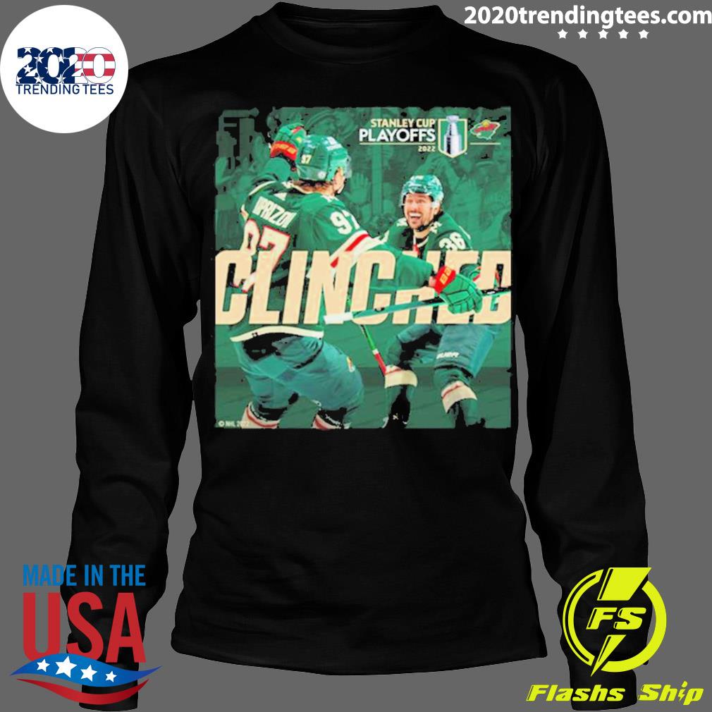Official minnesota Wild Clinched Stanley Cup Playoffs - Adult & Kids T-Shirts, Sweatshirts & Hoodies apparel design preview 4