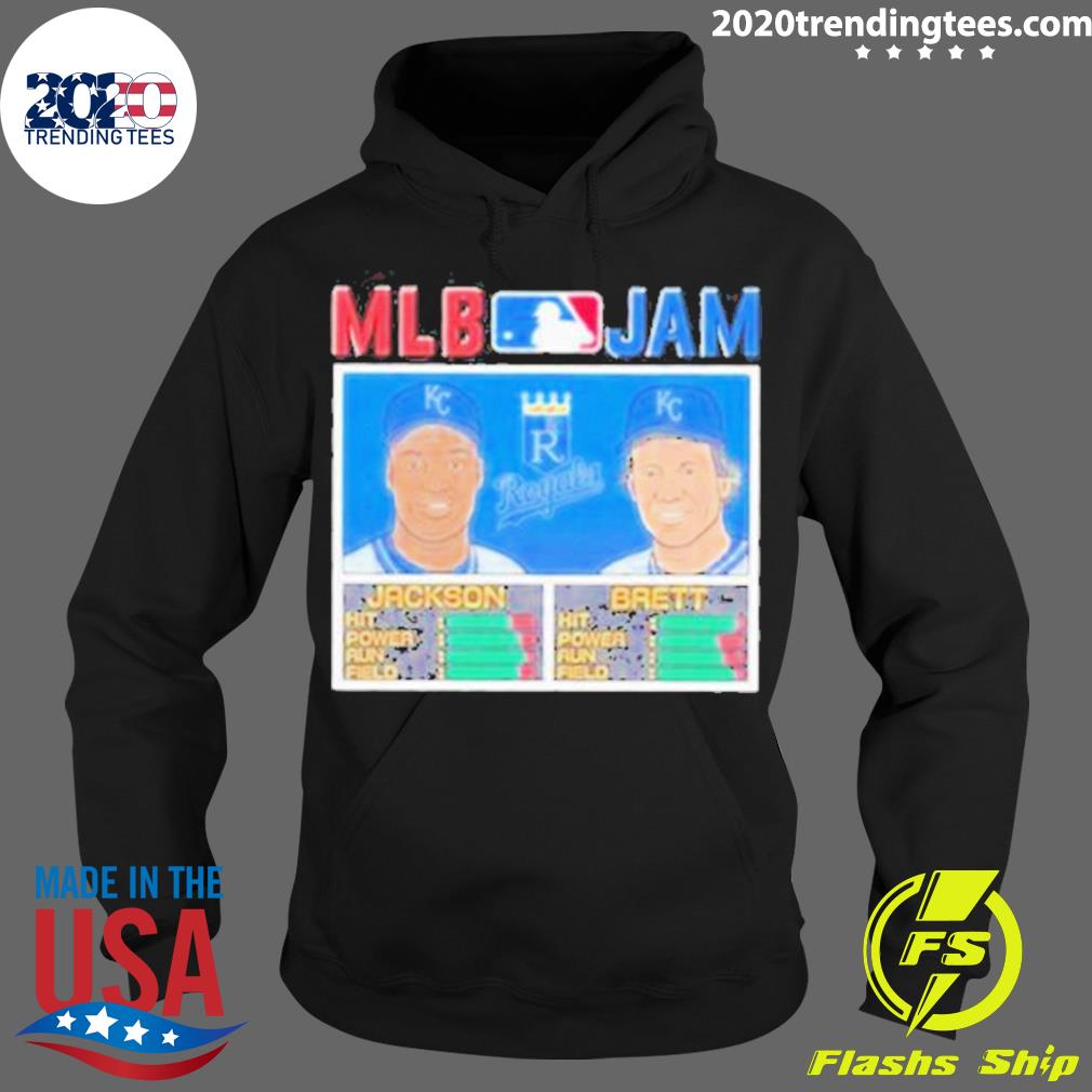 Official mLB Jam Royals Jackson and Brett - Adult & Kids T-Shirts, Sweatshirts & Hoodies apparel design preview 2