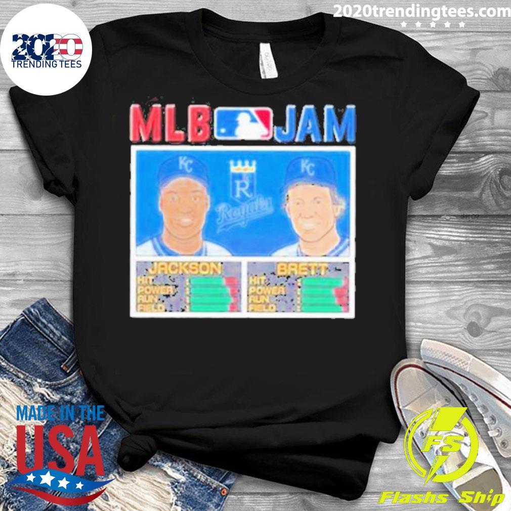 Official mLB Jam Royals Jackson and Brett - Adult & Kids T-Shirts, Sweatshirts & Hoodies apparel design preview 3