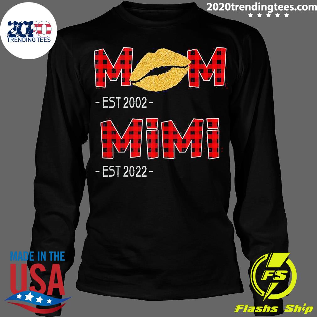 Official MOM EST 2002 MIMI 2022 For New - Adult & Kids T-Shirts, Sweatshirts & Hoodies apparel design preview 4