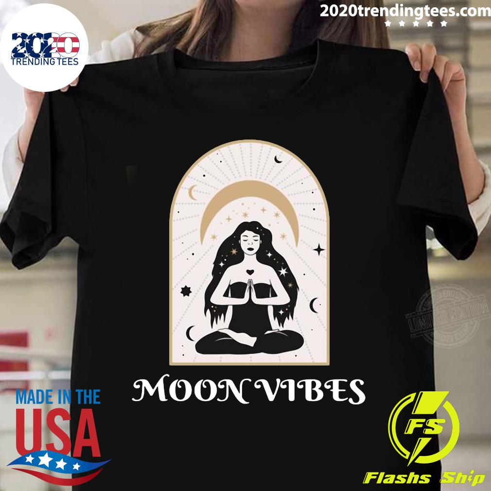 Official Moon Vibes Celestial Design Esoteric - Adult & Kids T-Shirts, Sweatshirts & Hoodies apparel design preview 1