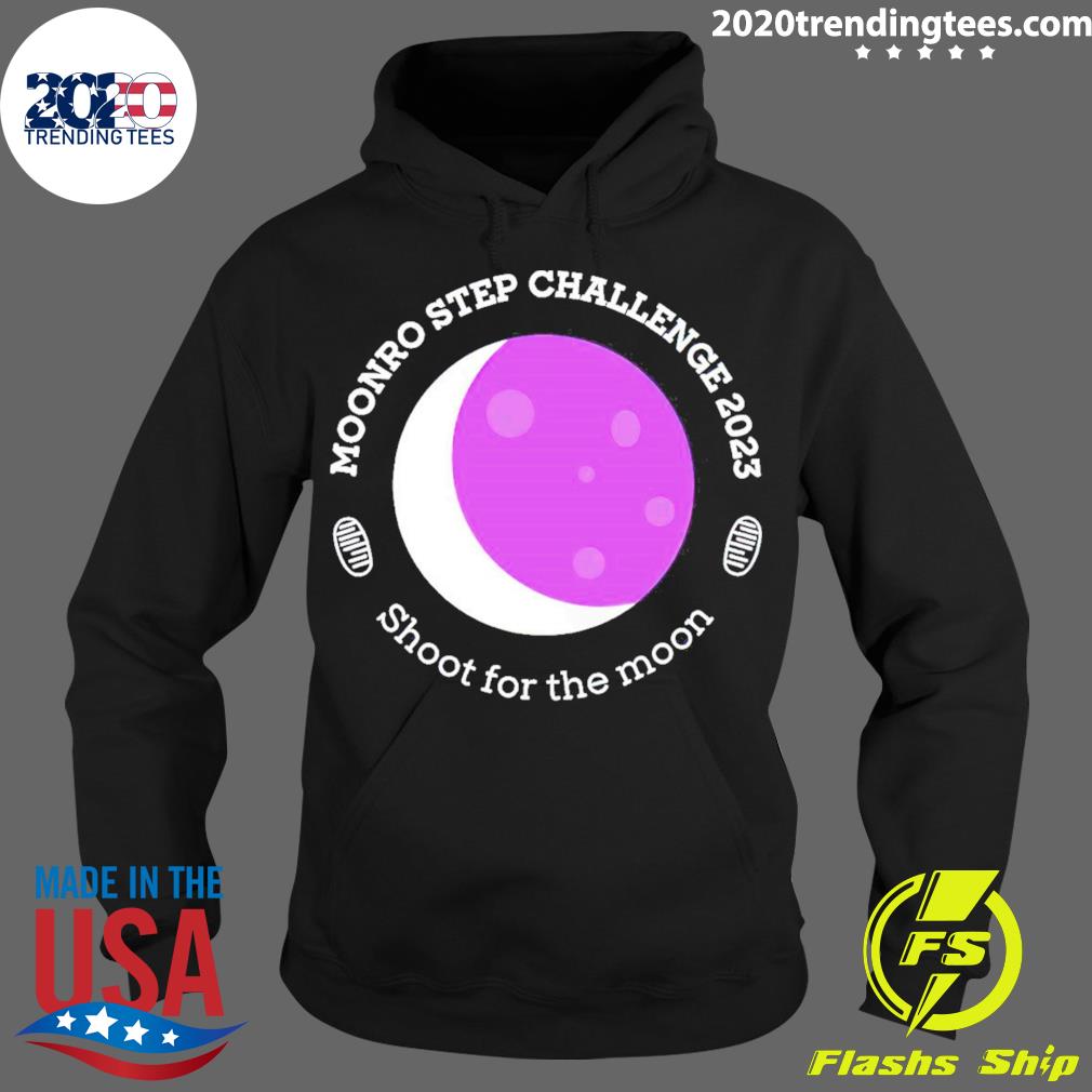 Official moonro Step Challenger 2023 Shoot For The - Adult & Kids T-Shirts, Sweatshirts & Hoodies apparel design preview 2