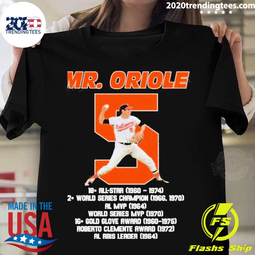 Official mr Oriole Rip Brooks Robinson 1937-2023 - Adult & Kids T-Shirts, Sweatshirts & Hoodies apparel design preview 1