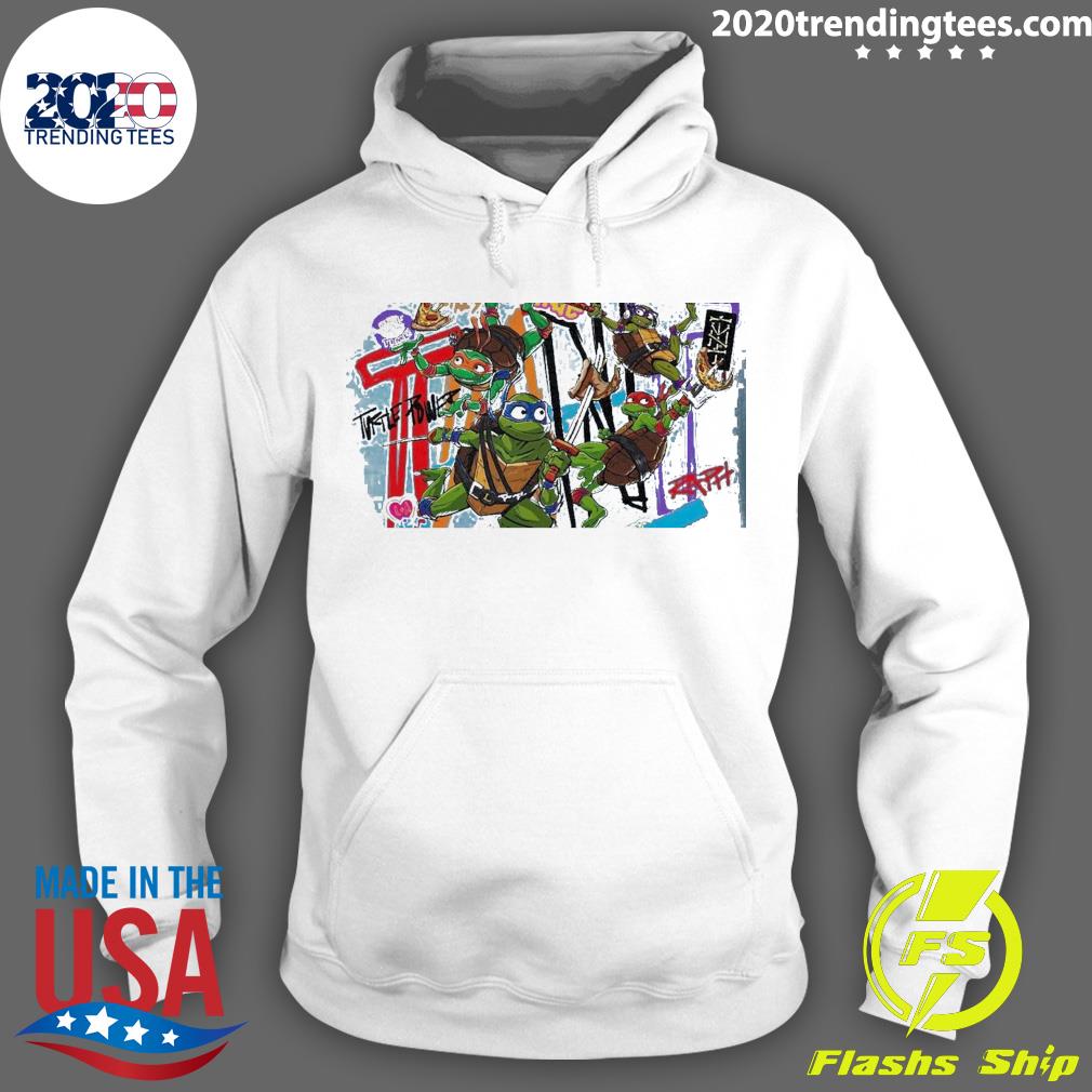 Official mutant Mayhem Cinemacon Presentation - Adult & Kids T-Shirts, Sweatshirts & Hoodies apparel design preview 2