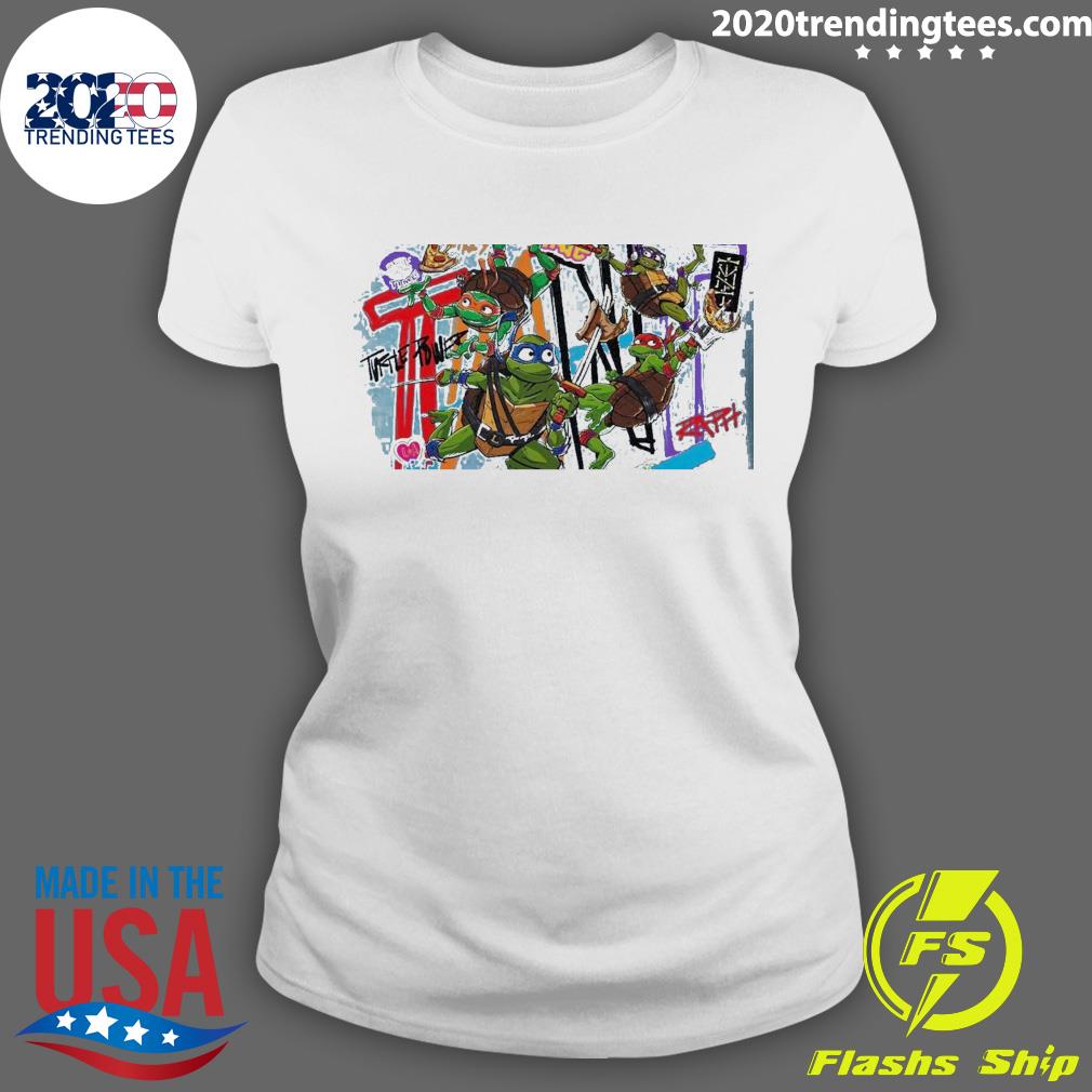 Official mutant Mayhem Cinemacon Presentation - Adult & Kids T-Shirts, Sweatshirts & Hoodies apparel design preview 3