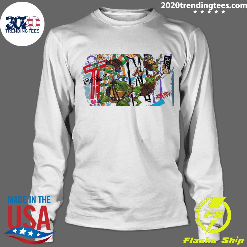 Official mutant Mayhem Cinemacon Presentation - Adult & Kids T-Shirts, Sweatshirts & Hoodies apparel design preview 4