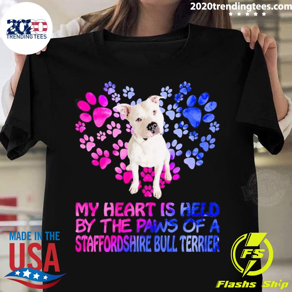 Official my Heart Is Held By The Paws Of A - Adult & Kids T-Shirts, Sweatshirts & Hoodies apparel design preview 1