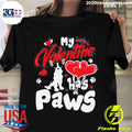 Official My Valentine Has Paws Animal Lovers - Adult & Kids T-Shirts, Sweatshirts & Hoodies apparel design preview 1