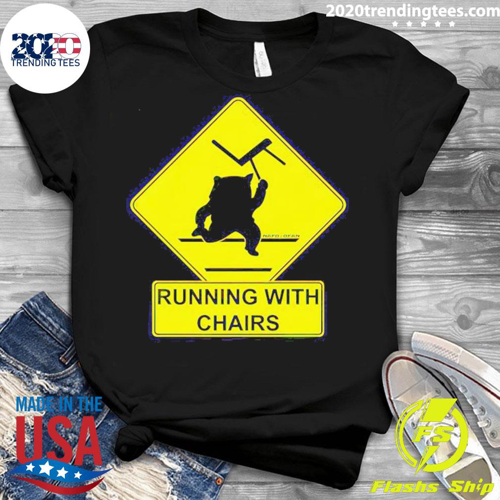 Official nafo Running With Chairs - Adult & Kids T-Shirts, Sweatshirts & Hoodies apparel design preview 3