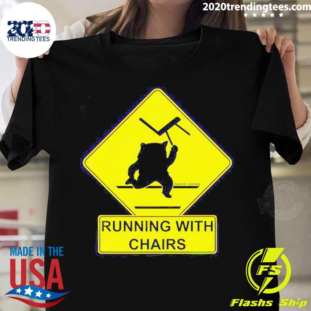 Official nafo Running With Chairs - Adult & Kids T-Shirts, Sweatshirts & Hoodies apparel design preview 1