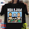 Official NBA Jam Nets Irving And Durant - Adult & Kids T-Shirts, Sweatshirts & Hoodies apparel design preview 1